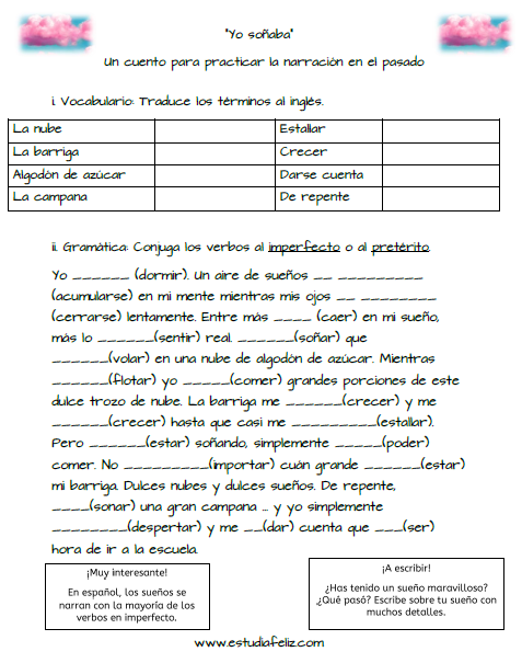 Yo soñaba handout image